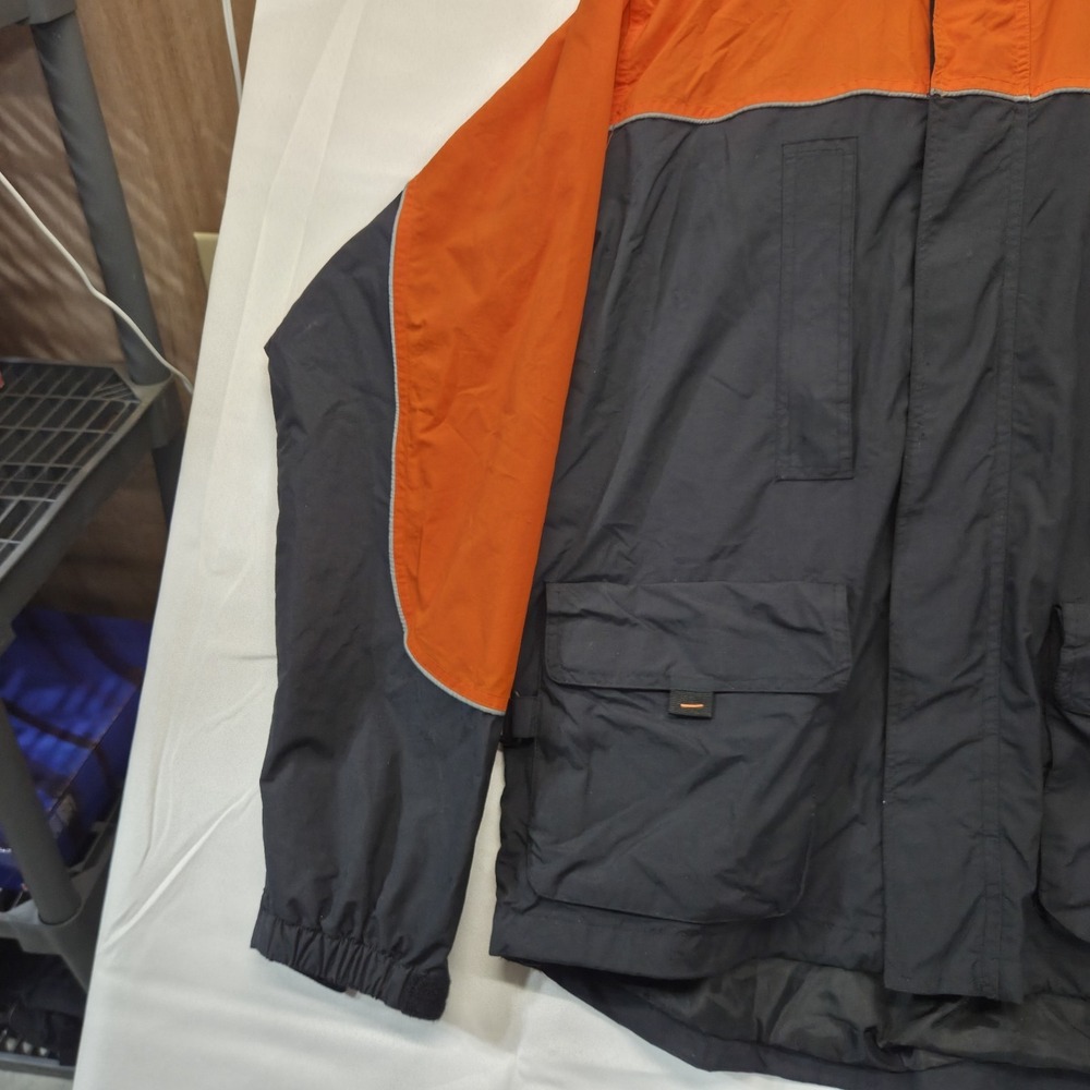 Mens Harley Davidson Rain Jacket With Hood An American Legend Size Medium - Picture 3 of 16
